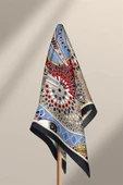 Vissona Etnik Desenli İpek Bandana thumbnail 6