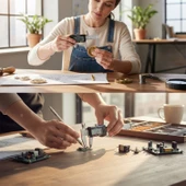 Dijital Kumpas Lcd Ekranlı (0.01-12 mikron Hassasiyet) 0.0005 İnç Metal 200 mm Derinlik Ölçüm Aleti thumbnail 5