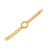 Altın Kaplama İmitasyon Desenli Yarım Çerçeveli Bileklik BLK-1215 thumbnail 1