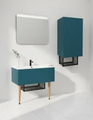 Zeon 100 Cm Lavabo Dolabı Azure ve Led Ayna thumbnail 2