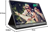 Asus ZenScreen Touch MB16AMT 15.6" 5 ms Full HD IPS 60 Hz Dokunmatik Taşınabilir Monitör Outlet thumbnail 2