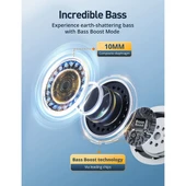 TAOTRONICS Anc TT-BH1118-WH Mikrofonlu 5.3 Bluetooth Kulaklık Beyaz thumbnail 3