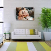 Yağlı Boya Kadın Portresi Kanvas Tablo 50 x 70 thumbnail 5