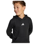 adidas Sport Lifestlye Fleece Çocuk Siyah Kapüşonlu Sweatshirt JC9772 thumbnail 5
