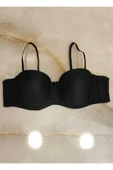 Siyah Mikro Destekli Balenli Sütyen thumbnail 1