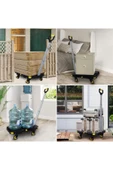 Stanley PC532 137kg 62x45cm Dört Tekerli Çekme Kollu Yük ve Paket Taşıma Arabası thumbnail 4