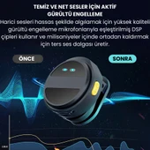 2.4G Kablosuz Mikrofon Seti  Tek Alıcı Çift Verici  Aktif Gürültü Engelleme, 20 Saat Kullanım, Manyetik Klipsli Yaka Mikrofonu thumbnail 5