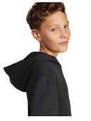 adidas Sport Lifestlye Fleece Çocuk Siyah Kapüşonlu Sweatshirt JC9772 thumbnail 4