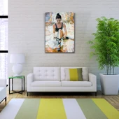 Yağlıboya Balerin Portresi Kanvas Tablo 50 x 70 thumbnail 2