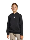 adidas Sport Lifestlye Fleece Çocuk Siyah Kapüşonlu Sweatshirt JC9772 thumbnail 1