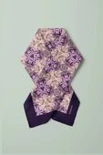 D52 Kadın Geometric Desenli Bandana 50x50 Mor DG0240-22 thumbnail 3