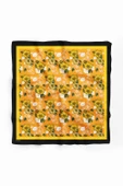 C98 Kadın Kavuniçi Sarı Sevda Desenli 50x50 Bandana HYL DG0993-22 thumbnail 2