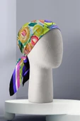 G109 OIL PAINT TASARIMLI BANDANA DG12459 thumbnail 3