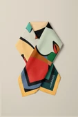 D91 Modabutik Kübizm Desenli Bandana thumbnail 3