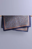 A22 Kadın Mavi Şal  Desenli 50x50 Bandana HYL DG0578-22 thumbnail 5