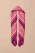 E110 Kadın Vintage Desenli Bandana 50x50 Pembe DG0206-22 Snz thumbnail 3
