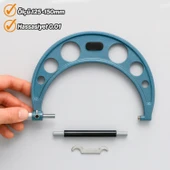 Dış Çap Mikrometresi 125-150 mm Yüksek Hassasiyetli Ölçüm Aleti Profesyonel Metal Gövde thumbnail 4