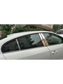 Renault Fluence Sedan Krom Kapı Direği 6 Parça Krom Paslanmaz Çelik Cam Direk thumbnail 5