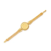 Altın Kaplama İmitasyon Çiçek Desenli Yarım Altınlı Bileklik BLK-1199 thumbnail 1