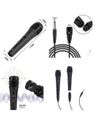 Speaker Hoparlör Mikrofonu Karaoke Kablolu Mikrofon 6.5mm Jack Girişli thumbnail 4