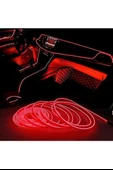 Araç İçi Neon Aydınlatma Led Göğüs Torpido Ledi Neon İp Led Kırmızı 2 Metre thumbnail 5