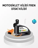 Anti Hırsızlık 110 dB Alarm Disk Fren Kilidi Suya Dayanıklı Çelik Güvenlik Kilidi thumbnail 1