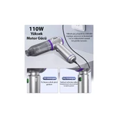 Ezere 17000PA Güçlü Portatif Tasinabilir Vakumlu Kablosuz Üflemeli Mini Araç İçi El Süpürgesi thumbnail 5