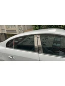 Renault Fluence Sedan Krom Kapı Direği 6 Parça Krom Paslanmaz Çelik Cam Direk thumbnail 2