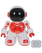 Pasifik Toys Uzaktan Kumandalı Akıllı Astronot Robot Işıklı Sesli Kırmızı DB05 thumbnail 2