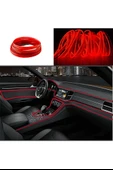 Araç İçi Neon Aydınlatma Led Göğüs Torpido Ledi Neon İp Led Kırmızı 2 Metre thumbnail 4