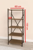 Çok Amaçlı 5 Raflı Metal Kitaplık thumbnail 4