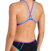 Arena One Metallic Paint Swimsuit Kadın Yüzücü Mayosu 007983589 thumbnail 4