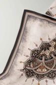 % 57 İPEK % 43 VİSKON Twill İpek Şal Desenli Siyah - Taba Renkli 90x90 Eşarp Dikim Şekli : El Dikişi thumbnail 3
