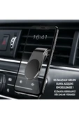 Mıknatıslı L Şeklinde Mandallı Araç İçi Oto Telefon Tutucu Klima Izgarasına Geçmeli A Kalite thumbnail 4