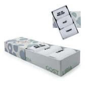 GOST LİRİA - Sloganlı Ribanalı  Ünisex Tenis Çorap 3 lü thumbnail 2