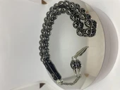 Tesbih TSBH0131BC 925 Ayar Gümüş Püsküllü Gümüş İşlemeli Beyzi Kesim Usta El İşçilikli Erzurum Oltu Tesbih thumbnail 5