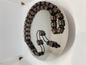 Tesbih TSBH0115BC 925 Ayar Gümüş Püsküllü Gümüş-Mercan İşlemeli Kapsül Kesim Usta El İşçilikli Erzurum Oltu Tesbih thumbnail 1