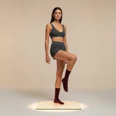 Gost Liria -5’li Renkli  Ribanalı Tenis Ünisex Çorap thumbnail 8