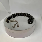 Tesbih TSBH0277AD Gümüş Püsküllü Gümüş İşlemeli Beyzi Kesim Ateş Kehribar Tesbih thumbnail 2