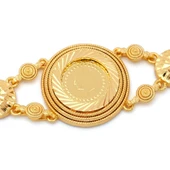 Altın Kaplama İmitasyon Desenli Çeyrek Altınlı Bileklik BLK-1197 thumbnail 2