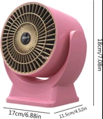 Toddlers Küçük Alan Isıtıcı - İç Mekan Kullanımı için Hızlı Isıtma Mini Elektrikli Uzay Isıtıcıları,Ev Yatak Odası Ofis Masası için 800W Yüksek Çıkışlı Isıtıcı thumbnail 4