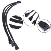 PrimeX PX-4303 4 Pin to 3x Fan Çoklayıcı Y PWM Çoklayıcı Splitter Kablosu thumbnail 3