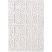 Modern Krem Renkli ZigZag Desenli Bohem Salon Mutfak Mekan Teras Balkon Oda ve Çocuk Halısı Oymalı Halı thumbnail 6