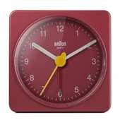 BRAUN BC02R KIRMIZI KLASİK SEYAHAT ANALOG ALARMLI MASA SAATİ thumbnail 2