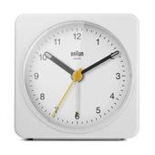 BRAUN BC03W BEYAZ KLASİK SEYAHAT ANALOG ALARMLI MASA SAATİ thumbnail 1