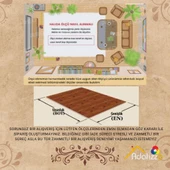 Modern Bohem Krem Salon Mutfak İç Dış Mekan Teras Balkon Oda Çocuk Halısı thumbnail 4