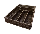 Rattan Örme Çekmece İçi Kaşıklık Organizer 6 Bölmeli thumbnail 2