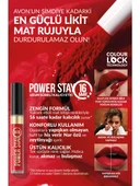 Avon Power Stay  Kalıcı Likit Mat Ruj 6 ml - Resilient Red thumbnail 4