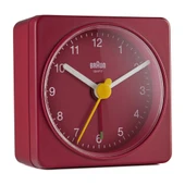 BRAUN BC02R KIRMIZI KLASİK SEYAHAT ANALOG ALARMLI MASA SAATİ thumbnail 1