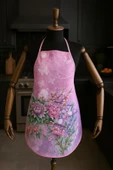 Dijital Baskılı Su Sıvı Geçirmez Leke Tutmaz Mutfak Önlüğü Violet Sparrow thumbnail 3